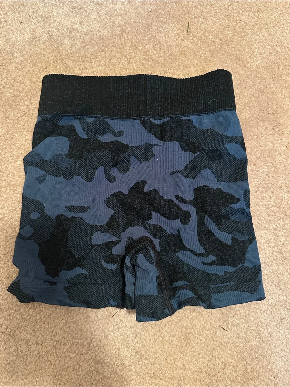 FP Movement by Free People Women's Blue & Black Camo Bike Shorts